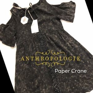 Anthropologie | Paper Crane babydoll dress NWT SM